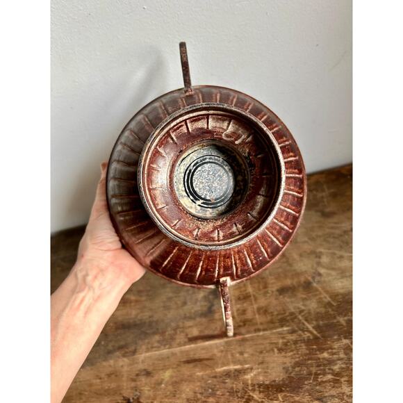 Vintage Metal Urn | Vintage Planter | Centerpiece Pedestal Bowl | Fruit Bowl - Picture 7 of 7